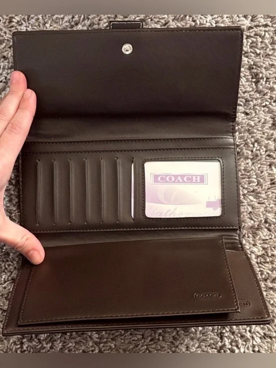 Brown Signature Buckle Continental Wallet - Picture 3 of 3